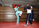 Amsterdam 29 maart 2013
Laura Ponticorvo aan het trainen met personal trainer Oswin Beingsick.
Peter Smulders bv