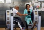 Amsterdam 29 maart 2013
Laura Ponticorvo aan het trainen met personal trainer Oswin Beingsick.
Peter Smulders bv