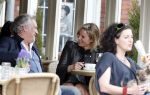 Amsterdam 17 april 2013
Lieke v Lexmond   met haar manager Frank Wisse op terras bij Joffers
Peter Smulders bv