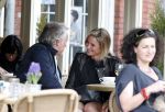Amsterdam 17 april 2013
Lieke v Lexmond   met haar manager Frank Wisse op terras bij Joffers
Peter Smulders bv