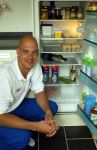 Amersfoort 21 Juli 2004
Marcel Wouda bij zijn koelkast