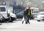 Amsterdam 18 maart 2013
miralem sulejmani met zijn vriendin op straat.
Peter Smulders bv