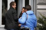 Hamburg 9 april 2013
Rafael v d Vaart en Sabia Boulahrouz bij zijn en haar huis.
Peter Smulders bv