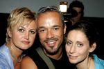 Amsterdam 6 juli 2004
Presentatie nieuwe Musical Passion.
Pia Douwes, Stanley Burleson en Vera Mann