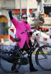 Amsterdam 17 maart 2015
Ans Markus op de fiets.