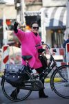 Amsterdam 17 maart 2015
Ans Markus op de fiets.