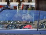 Amsterdam 11 maart 2015    
Caroline Tensen in haar mini cooper cabrio.