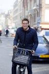 Amsterdam 17 maart 2015   
Dirk Taat op de fiets in amsterdam zuid