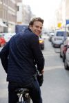 Amsterdam 17 maart 2015   
Dirk Taat op de fiets in amsterdam zuid