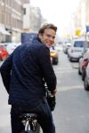 Amsterdam 17 maart 2015   
Dirk Taat op de fiets in amsterdam zuid