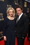 Amsterdam 30 maart 2015
Premiere Bloed zweet en tranen (film over het leven van Andre Hazes) in Tuschinski. Fedja v Huet met zijn vrouw Karina Smulders