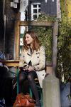 Amsterdam 12 maart 2015
Jeroen v Koningsbrugge en Georgina Verbaan op terras en op straat in Amsterdam.