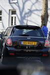 Amsterdam 17 maart 2015   
Giedo v d Garde in Amsterdam zuid in zijn mini cooper