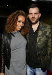 Amsterdam 1 april 2015
Premiere fast and Furious 7 in pathe arena.
Glennis Grace met vriend