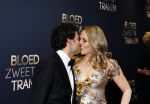 Amsterdam 30 maart 2015
Premiere Bloed zweet en tranen (film over het leven van Andre Hazes) in Tuschinski. Hadewich Minis met partner