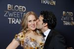 Amsterdam 30 maart 2015
Premiere Bloed zweet en tranen (film over het leven van Andre Hazes) in Tuschinski. Hadewich Minis met partner
