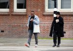 Amsterdam 9 maart 2015 
Howard Komproe met zijn vriendin in Amsterdam zuid