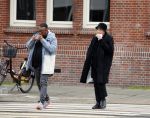 Amsterdam 9 maart 2015 
Howard Komproe met zijn vriendin in Amsterdam zuid