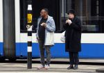 Amsterdam 9 maart 2015 
Howard Komproe met zijn vriendin in Amsterdam zuid