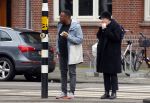 Amsterdam 9 maart 2015 
Howard Komproe met zijn vriendin in Amsterdam zuid