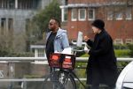 Amsterdam 9 maart 2015 
Howard Komproe met zijn vriendin in Amsterdam zuid