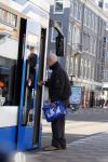 Amsterdam 11 maart 2015         
Hugo Metsers stapt in de tram