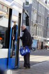 Amsterdam 11 maart 2015         
Hugo Metsers stapt in de tram