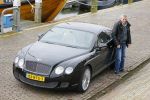 Volendam 5 maart 2015  
Jaap Buijs arriveert in zijn Bentley op de dijk