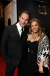 Amsterdam 30 maart 2015
Premiere Bloed zweet en tranen (film over het leven van Andre Hazes) in Tuschinski.
Jeroen Nieuwenhuize met vrouw