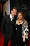 Amsterdam 30 maart 2015
Premiere Bloed zweet en tranen (film over het leven van Andre Hazes) in Tuschinski.
Jeroen Nieuwenhuize met vrouw