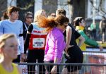 Den Haag 8 maart 2015Katja Schuurman loopt de city pier city loop CPC van 10 km voor haar tv programma. Marco Koers vergezelt haar.