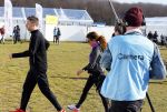 Den Haag 8 maart 2015Katja Schuurman loopt de city pier city loop CPC van 10 km voor haar tv programma. Marco Koers vergezelt haar.