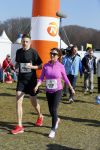 Den Haag 8 maart 2015Katja Schuurman loopt de city pier city loop CPC van 10 km voor haar tv programma. Marco Koers vergezelt haar.