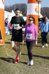 Den Haag 8 maart 2015Katja Schuurman loopt de city pier city loop CPC van 10 km voor haar tv programma. Marco Koers vergezelt haar.