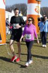 Den Haag 8 maart 2015Katja Schuurman loopt de city pier city loop CPC van 10 km voor haar tv programma. Marco Koers vergezelt haar.