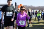 Den Haag 8 maart 2015Katja Schuurman loopt de city pier city loop CPC van 10 km voor haar tv programma. Marco Koers vergezelt haar.