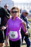 Den Haag 8 maart 2015Katja Schuurman loopt de city pier city loop CPC van 10 km voor haar tv programma. Marco Koers vergezelt haar.