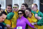 Den Haag 8 maart 2015Katja Schuurman loopt de city pier city loop CPC van 10 km voor haar tv programma. Marco Koers vergezelt haar.