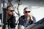 Amsterdam 17 maart 2015
Kolbeinn Sigthorsson met een kennis op terras