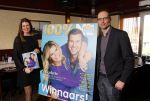 Volendam 5 maart 2014
Presentatie 100% NL Magazine ism postcodeloterij bij old Dutch.
Lisette Sier en Eddy Guyt