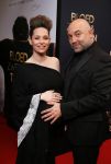 Amsterdam 30 maart 2015
Premiere Bloed zweet en tranen (film over het leven van Andre Hazes) in Tuschinski.
Loek Peters met zijn zwangere vrouw