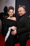 Amsterdam 30 maart 2015
Premiere Bloed zweet en tranen (film over het leven van Andre Hazes) in Tuschinski.
Loek Peters met zijn zwangere vrouw