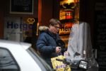 Amsterdam 9 maart 2015 
Martijn Krabbe doet boodschappen op zijn vespa scooter.