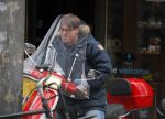 Amsterdam 9 maart 2015 
Martijn Krabbe doet boodschappen op zijn vespa scooter.