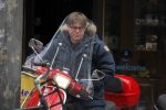 Amsterdam 9 maart 2015 
Martijn Krabbe doet boodschappen op zijn vespa scooter.