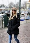 Volendam 5 maart 2014
Presentatie 100% NL Magazine ism postcodeloterij bij old Dutch.
Monique Smit zwanger op de dijk