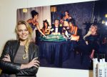 Alphen aan de Rijn 28 februari 2015
Opening expositie Myrthe Mylius. Vriend Thomas Berge en zoontje Jack zijn natuurlijk aanwezig.