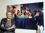 Alphen aan de Rijn 28 februari 2015
Opening expositie Myrthe Mylius. Vriend Thomas Berge en zoontje Jack zijn natuurlijk aanwezig.