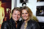 Alphen aan de Rijn 28 februari 2015
Opening expositie Myrthe Mylius. Vriend Thomas Berge en zoontje Jack zijn natuurlijk aanwezig.