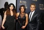 Amsterdam 30 maart 2015
Premiere Bloed zweet en tranen (film over het leven van Andre Hazes) in Tuschinski.
rachel Hazes met Roxeanne Hazes en vriend en Dre Hazes en vriendin